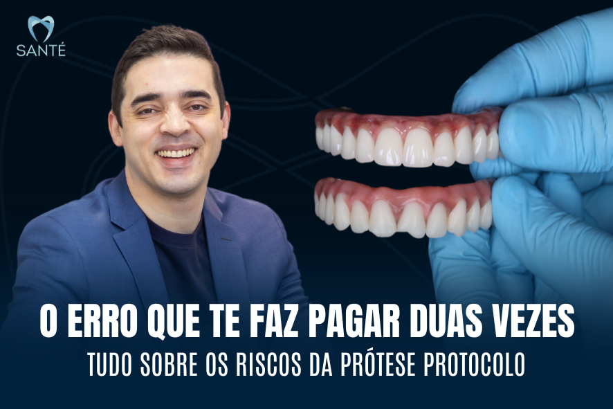 Dentista em BH alerta sobre erros e riscos da prótese protocolo de baixa qualidade que fazem o paciente pagar duas vezes pelo tratamento.