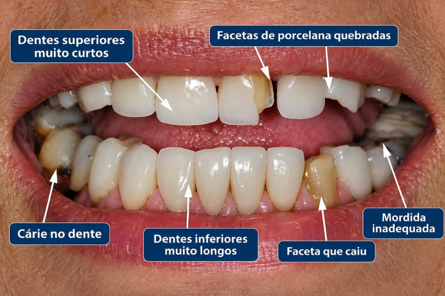 lente de porcelana quebrou ou soltou em belo horizonte